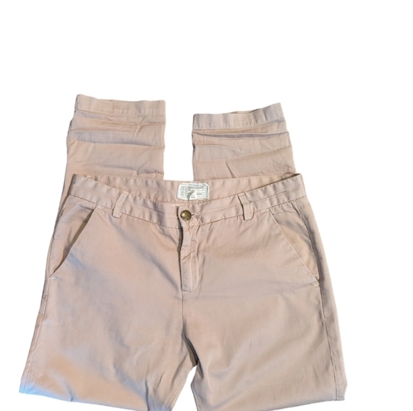 Current/ Elliot The Captain Ankle Length Trousers in Neutral sand tan W34 L28 - Picture 2 of 10